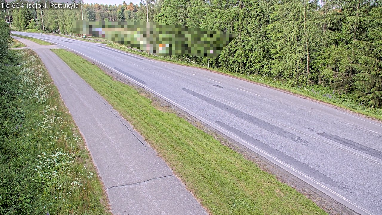 Weather Camera Image Road 664 Isojoki Pettukylä, Isojoki, Etelä-Pohjanmaa