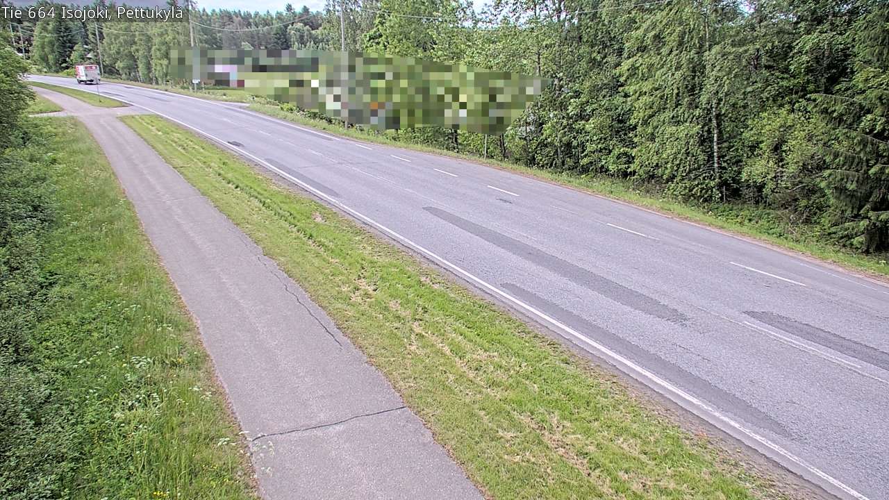 Weather Camera Image Road 664 Isojoki Pettukylä, Isojoki, Etelä-Pohjanmaa