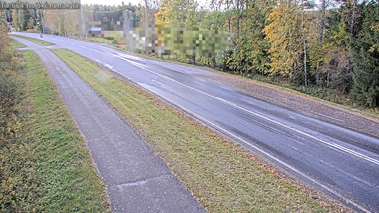 Weather Camera Image Road 664 Isojoki Pettukylä, Isojoki, Etelä-Pohjanmaa