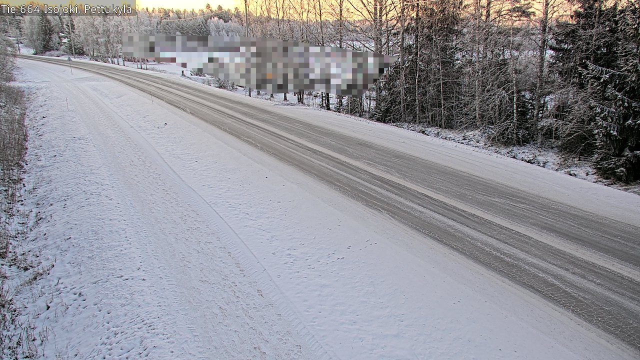 Weather Camera Image Road 664 Isojoki Pettukylä, Isojoki, Etelä-Pohjanmaa