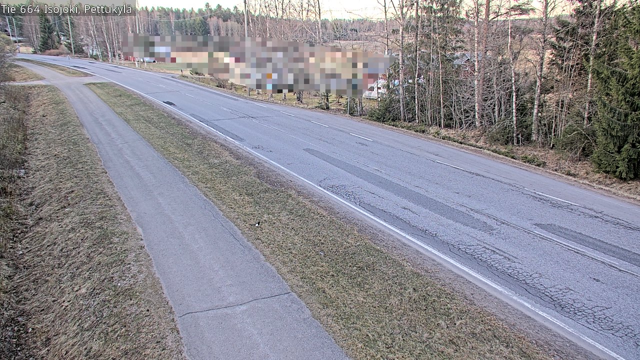 Weather Camera Image Road 664 Isojoki Pettukylä, Isojoki, Etelä-Pohjanmaa