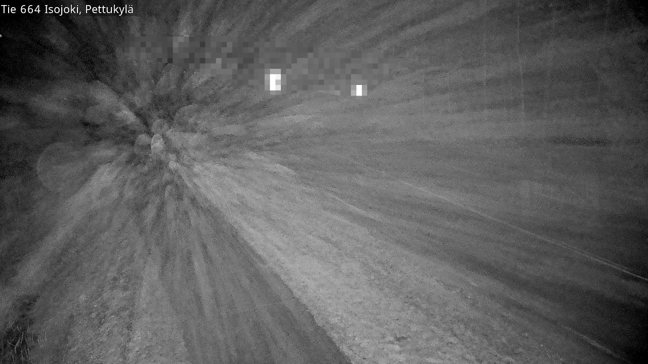 Weather Camera Image Road 664 Isojoki Pettukylä, Isojoki, Etelä-Pohjanmaa