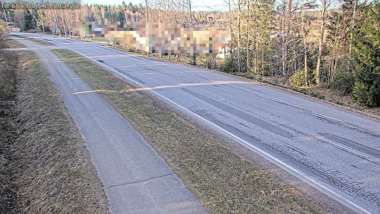 Weather Camera Image Road 664 Isojoki Pettukylä, Isojoki, Etelä-Pohjanmaa