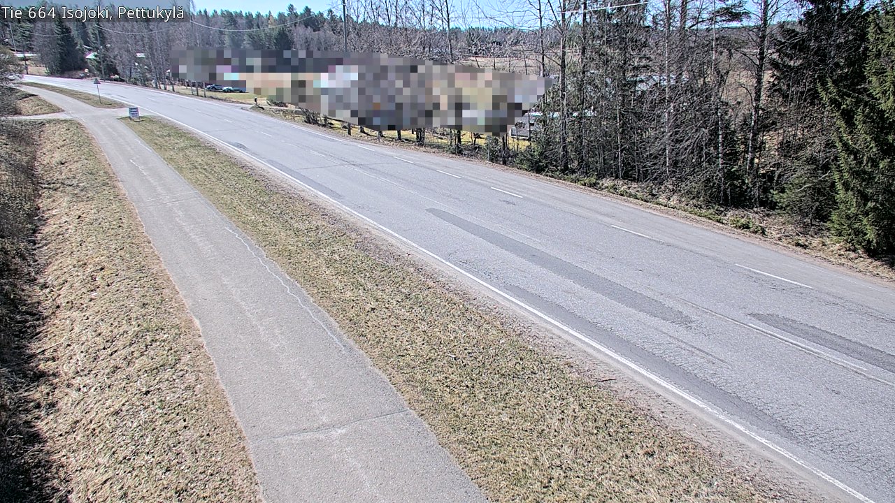 Weather Camera Image Väg 664 Storå Pettukylä, Isojoki, Etelä-Pohjanmaa