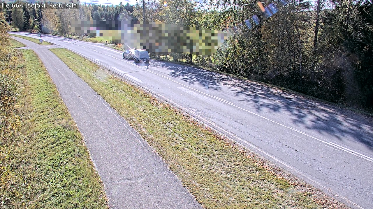 Weather Camera Image Road 664 Isojoki Pettukylä, Isojoki, Etelä-Pohjanmaa