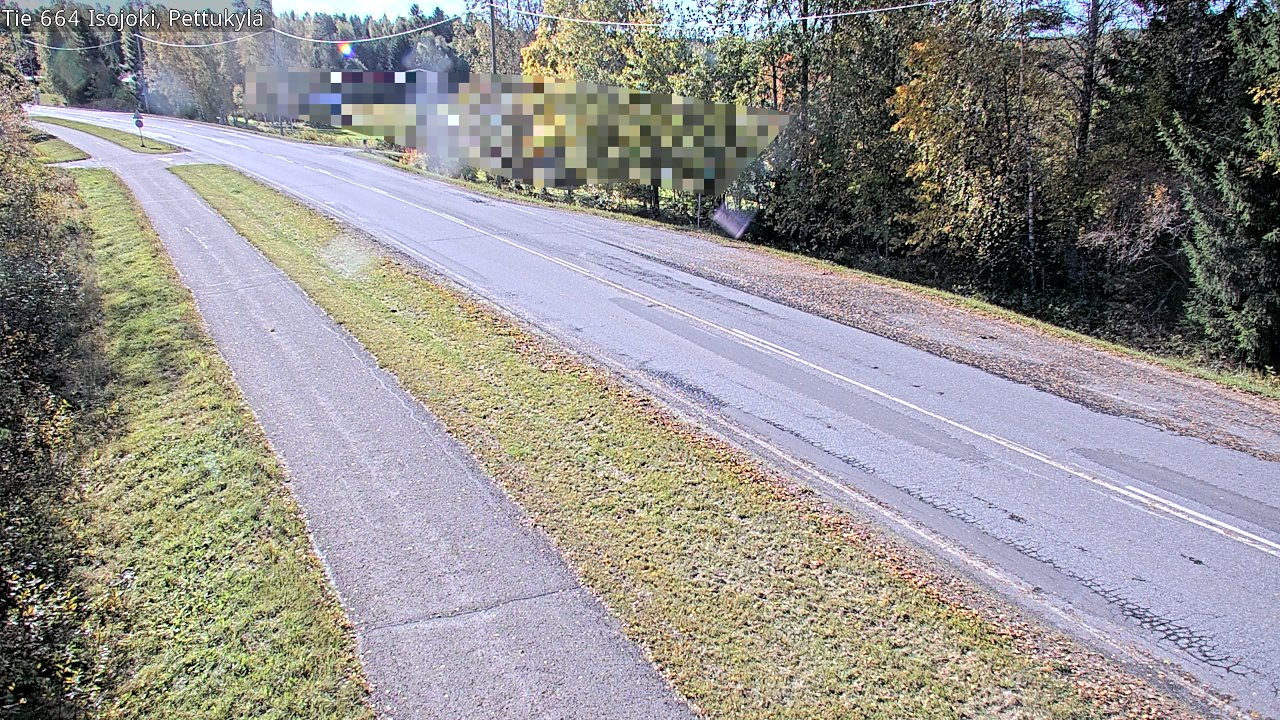 Weather Camera Image Road 664 Isojoki Pettukylä, Isojoki, Etelä-Pohjanmaa