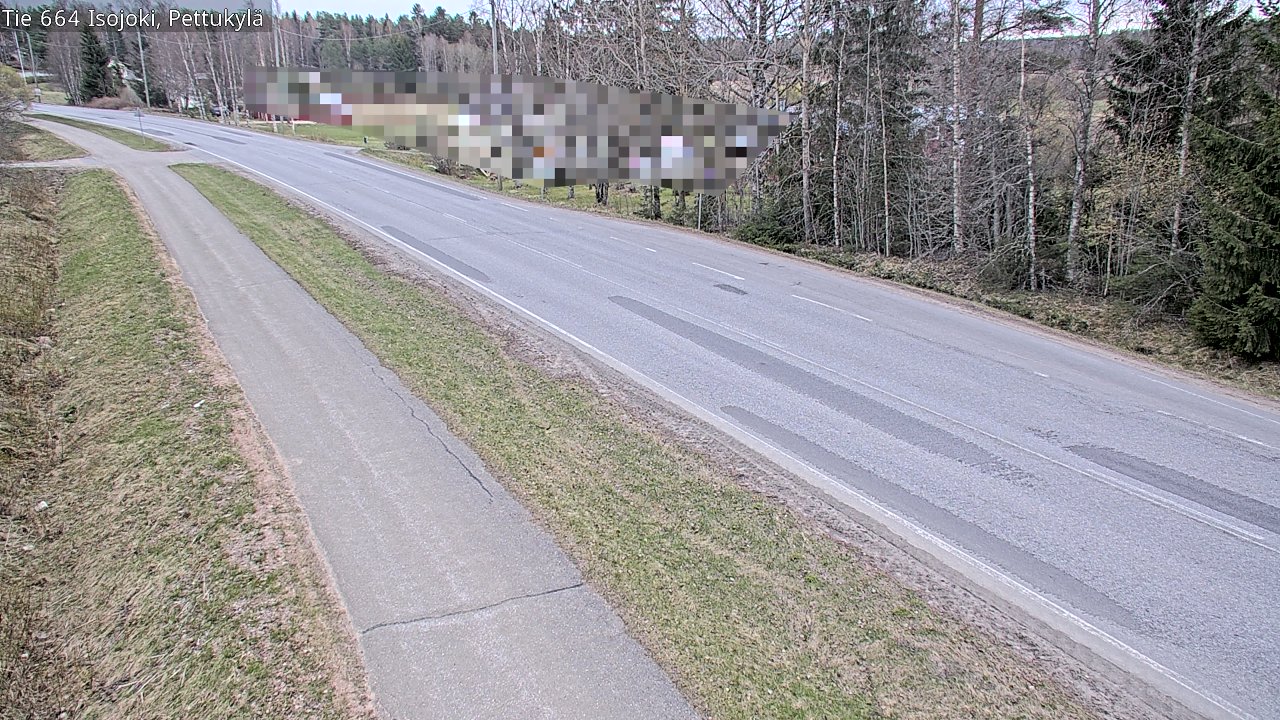 Weather Camera Image Road 664 Isojoki Pettukylä, Isojoki, Etelä-Pohjanmaa