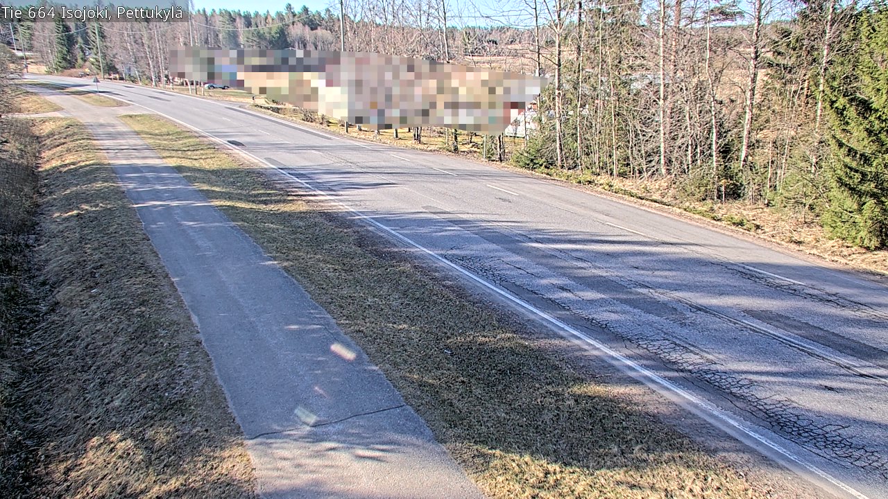 Weather Camera Image Väg 664 Storå Pettukylä, Isojoki, Etelä-Pohjanmaa