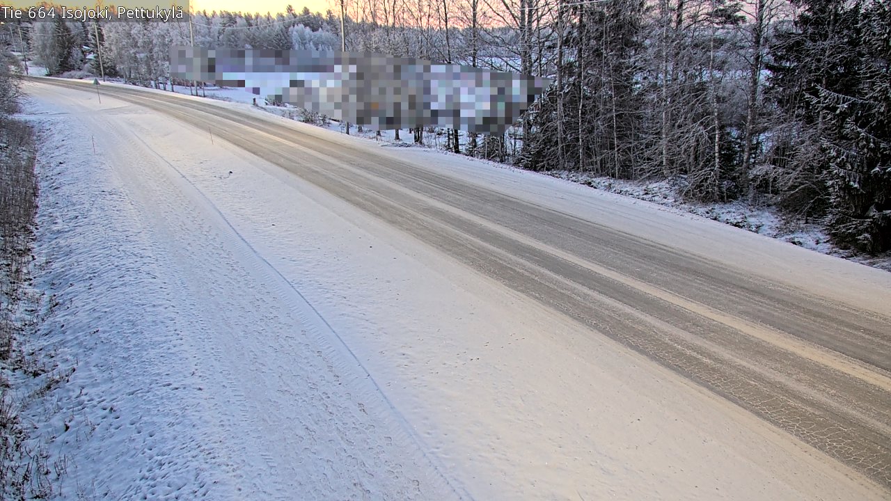 Weather Camera Image Road 664 Isojoki Pettukylä, Isojoki, Etelä-Pohjanmaa