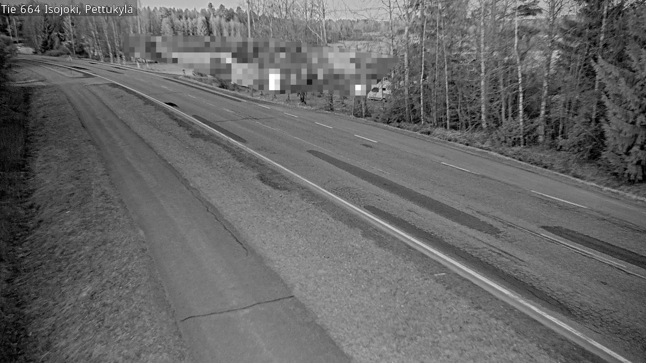 Weather Camera Image Road 664 Isojoki Pettukylä, Isojoki, Etelä-Pohjanmaa