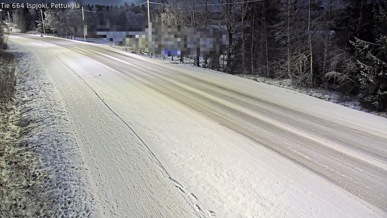 Weather Camera Image Road 664 Isojoki Pettukylä, Isojoki, Etelä-Pohjanmaa