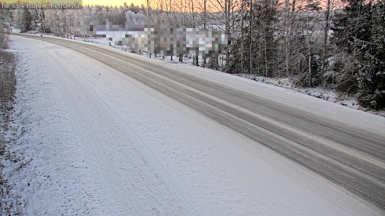Weather Camera Image Road 664 Isojoki Pettukylä, Isojoki, Etelä-Pohjanmaa