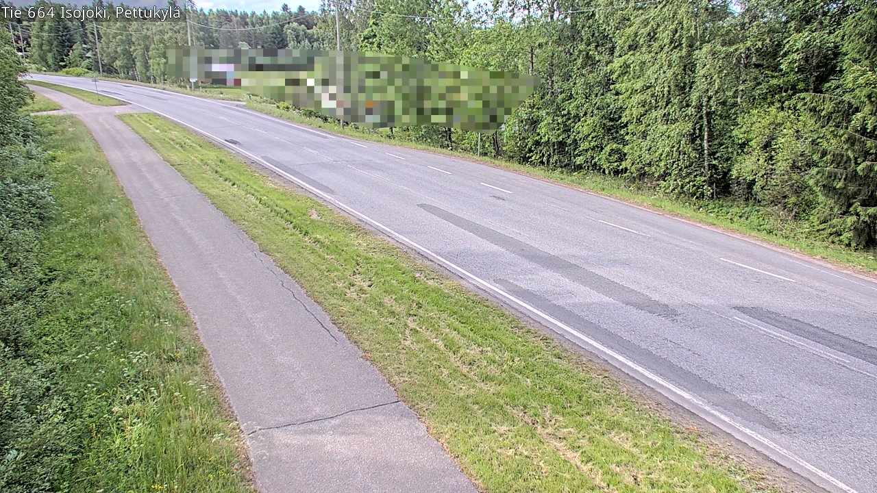 Weather Camera Image Road 664 Isojoki Pettukylä, Isojoki, Etelä-Pohjanmaa