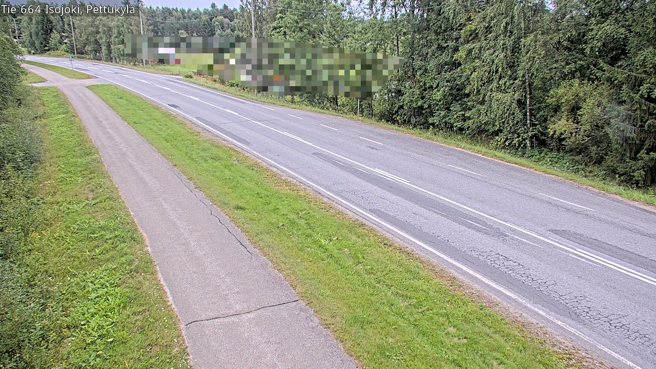 Weather Camera Image Road 664 Isojoki Pettukylä, Isojoki, Etelä-Pohjanmaa