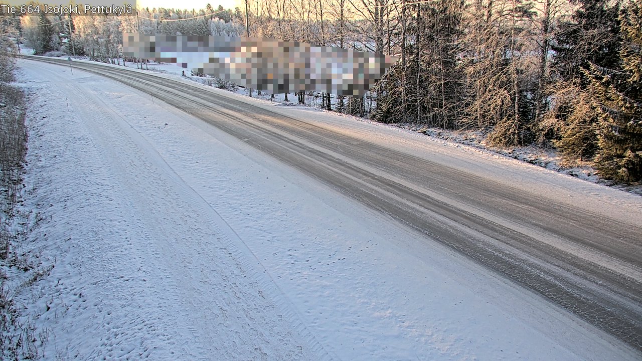 Weather Camera Image Road 664 Isojoki Pettukylä, Isojoki, Etelä-Pohjanmaa