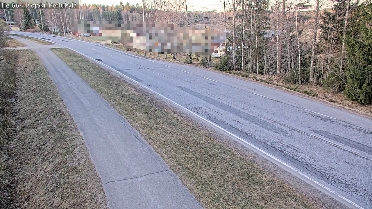 Weather Camera Image Road 664 Isojoki Pettukylä, Isojoki, Etelä-Pohjanmaa