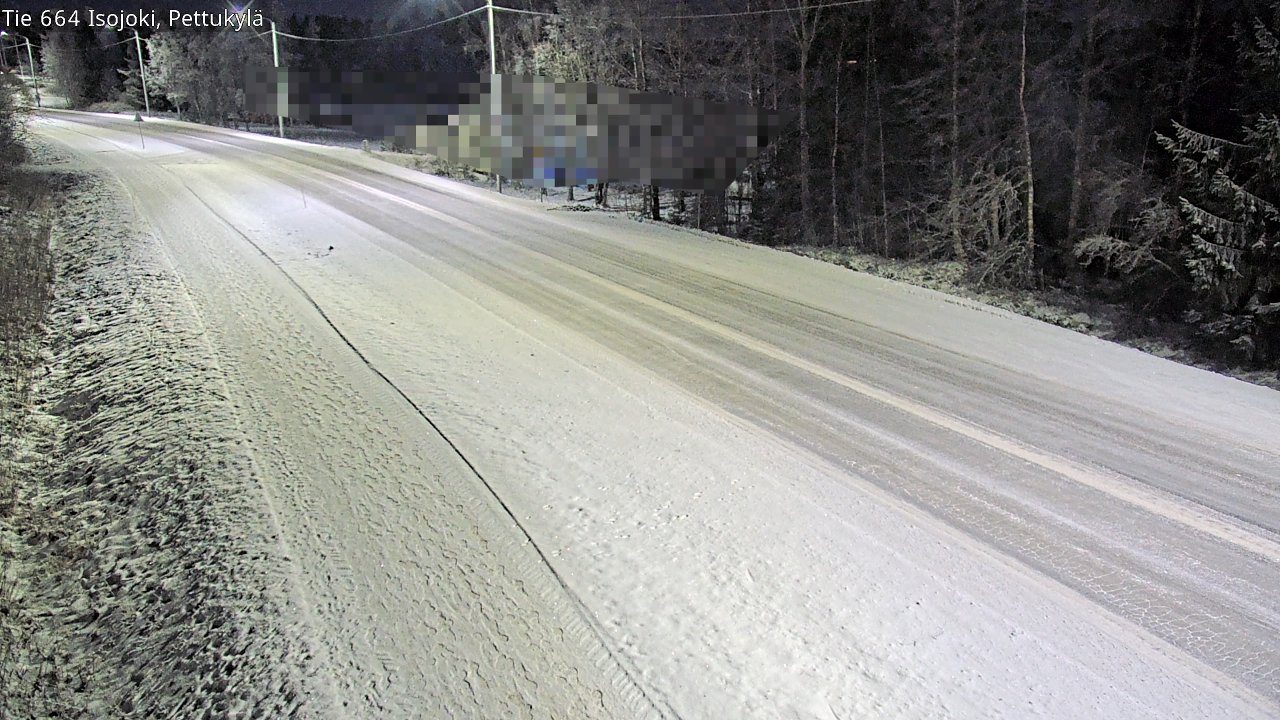 Weather Camera Image Road 664 Isojoki Pettukylä, Isojoki, Etelä-Pohjanmaa