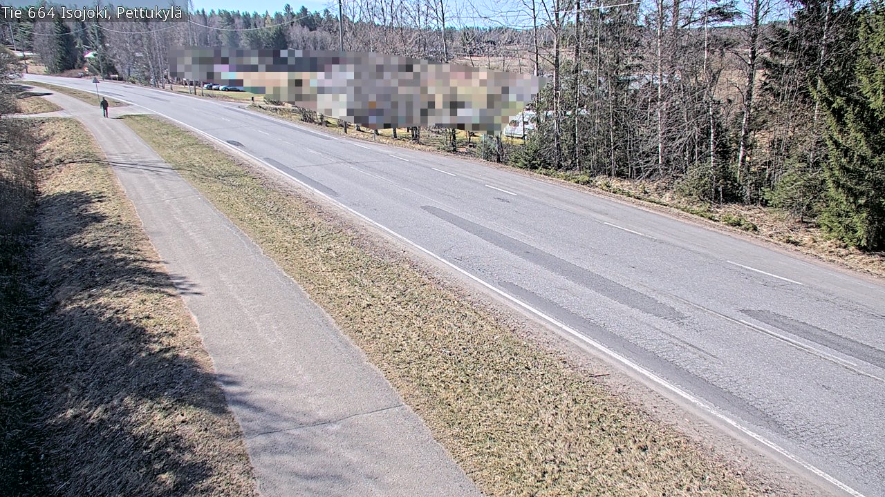 Weather Camera Image Väg 664 Storå Pettukylä, Isojoki, Etelä-Pohjanmaa