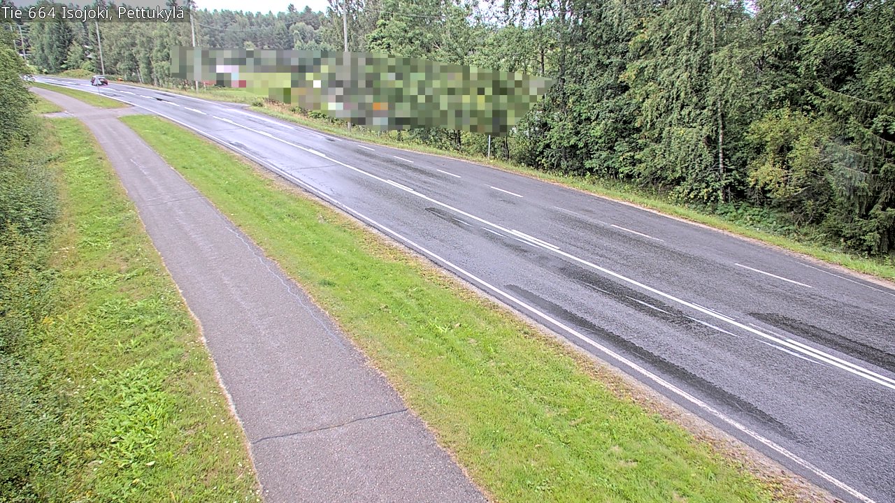 Weather Camera Image Road 664 Isojoki Pettukylä, Isojoki, Etelä-Pohjanmaa