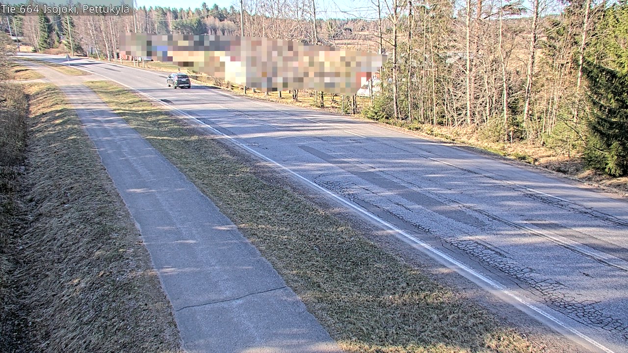 Weather Camera Image Road 664 Isojoki Pettukylä, Isojoki, Etelä-Pohjanmaa