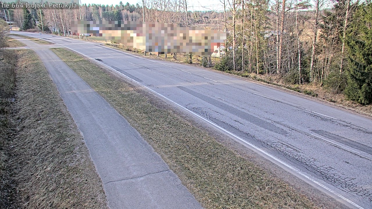 Weather Camera Image Road 664 Isojoki Pettukylä, Isojoki, Etelä-Pohjanmaa