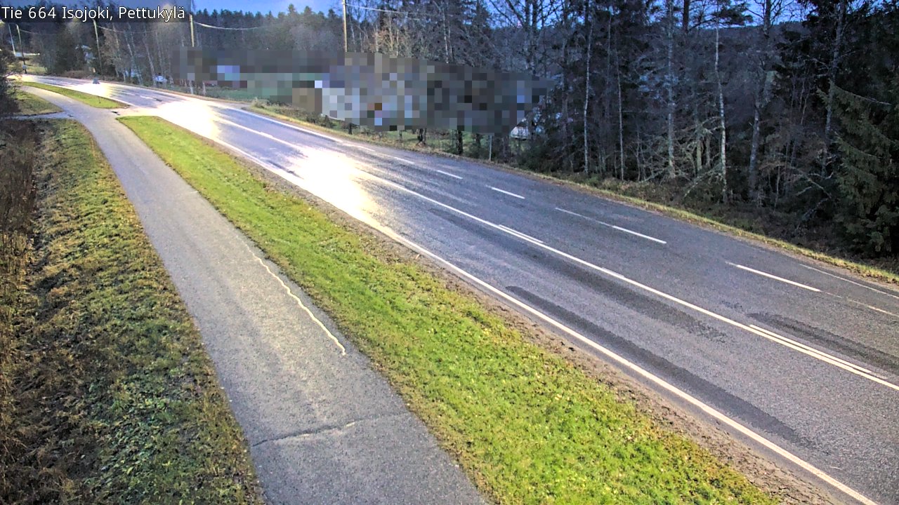 Weather Camera Image Road 664 Isojoki Pettukylä, Isojoki, Etelä-Pohjanmaa