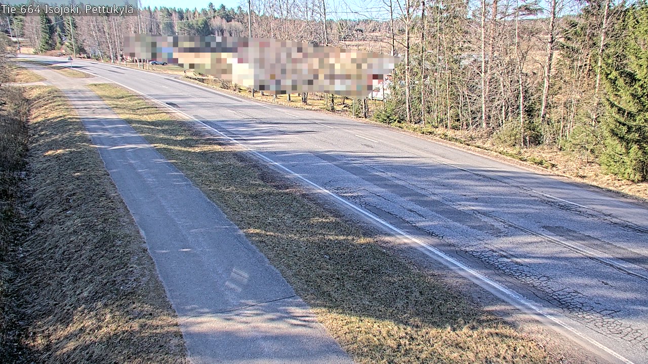 Weather Camera Image Väg 664 Storå Pettukylä, Isojoki, Etelä-Pohjanmaa
