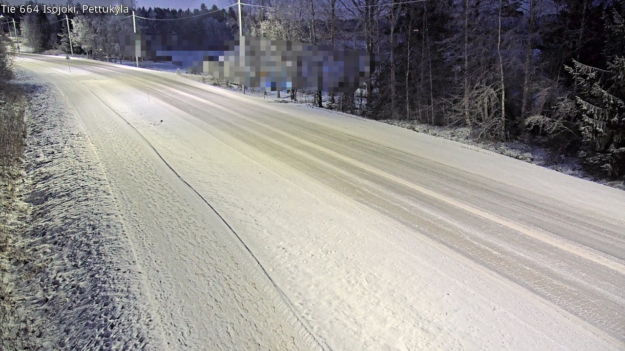 Weather Camera Image Road 664 Isojoki Pettukylä, Isojoki, Etelä-Pohjanmaa