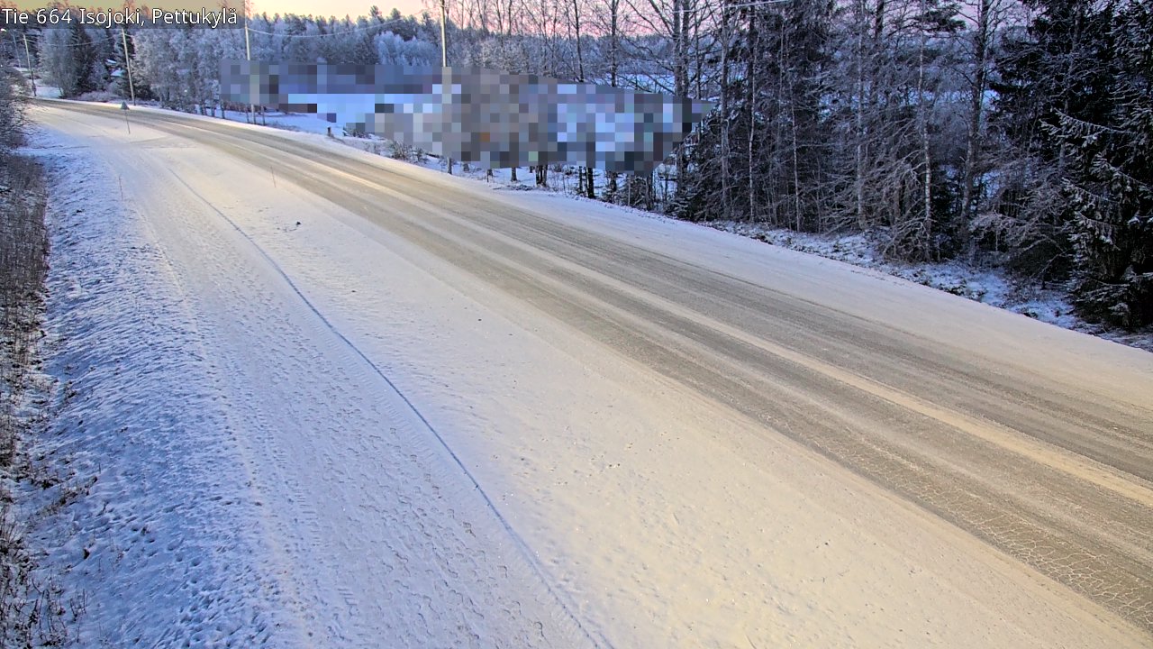 Weather Camera Image Road 664 Isojoki Pettukylä, Isojoki, Etelä-Pohjanmaa