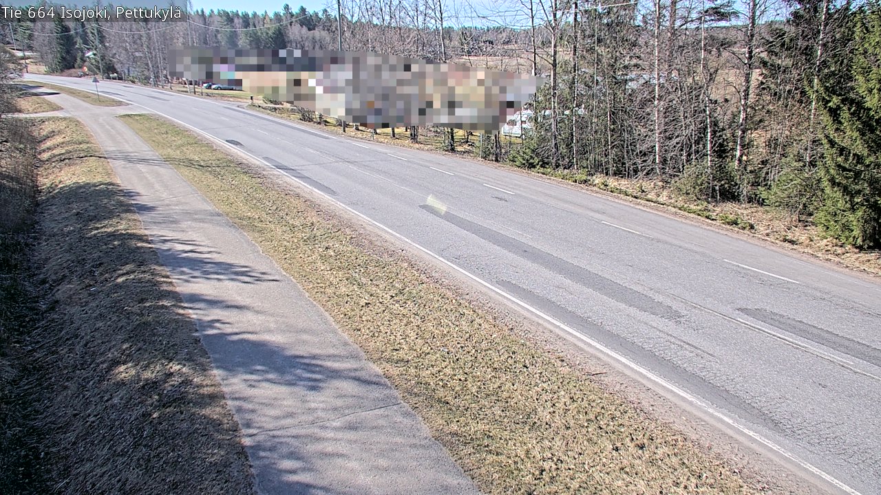 Weather Camera Image Väg 664 Storå Pettukylä, Isojoki, Etelä-Pohjanmaa