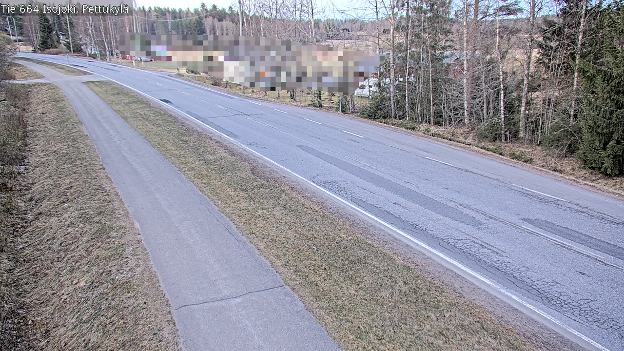Weather Camera Image Road 664 Isojoki Pettukylä, Isojoki, Etelä-Pohjanmaa