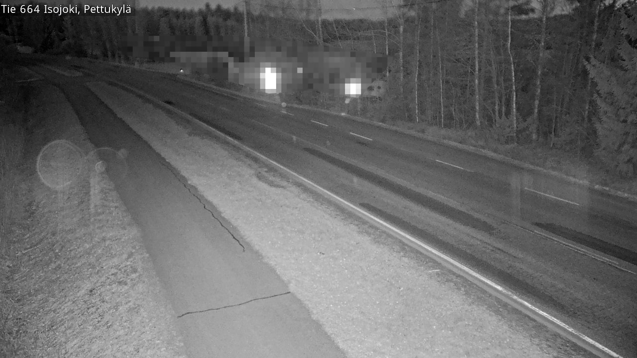 Weather Camera Image Road 664 Isojoki Pettukylä, Isojoki, Etelä-Pohjanmaa