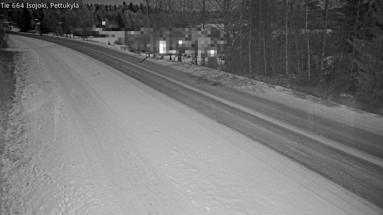 Weather Camera Image Road 664 Isojoki Pettukylä, Isojoki, Etelä-Pohjanmaa