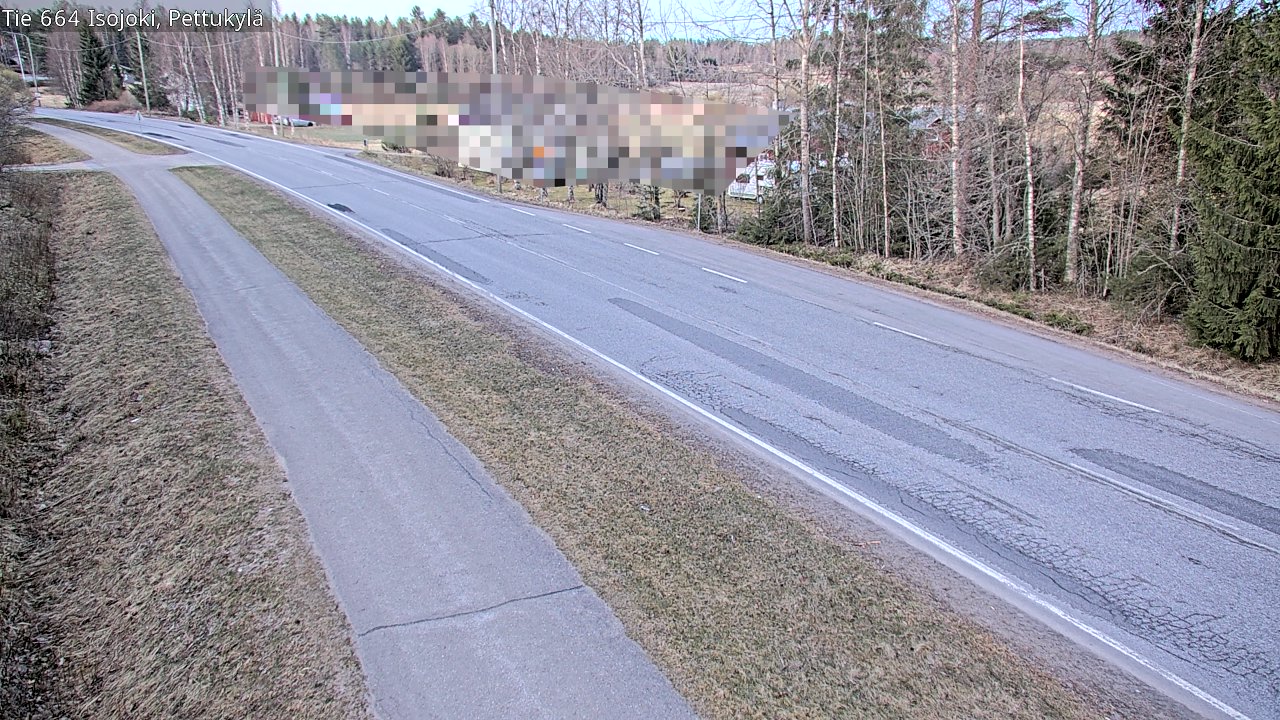 Weather Camera Image Road 664 Isojoki Pettukylä, Isojoki, Etelä-Pohjanmaa