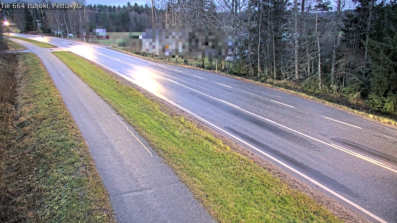 Weather Camera Image Road 664 Isojoki Pettukylä, Isojoki, Etelä-Pohjanmaa