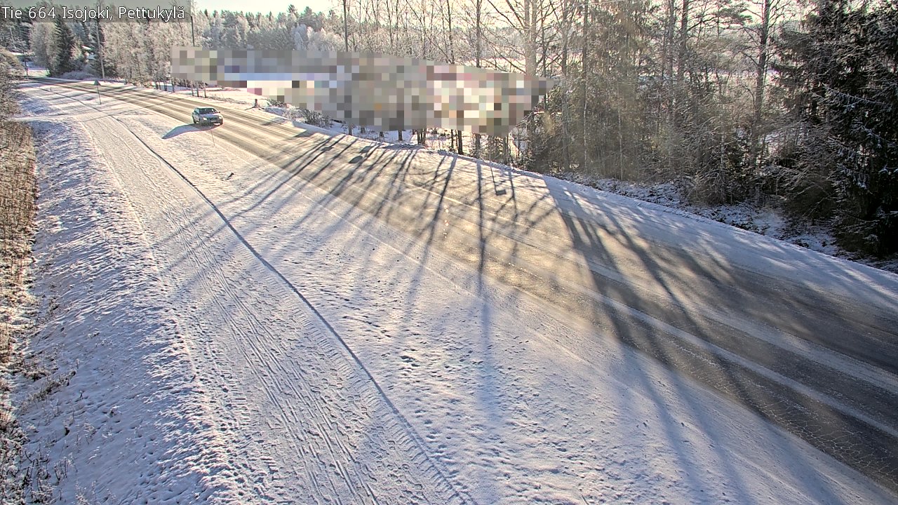 Weather Camera Image Road 664 Isojoki Pettukylä, Isojoki, Etelä-Pohjanmaa