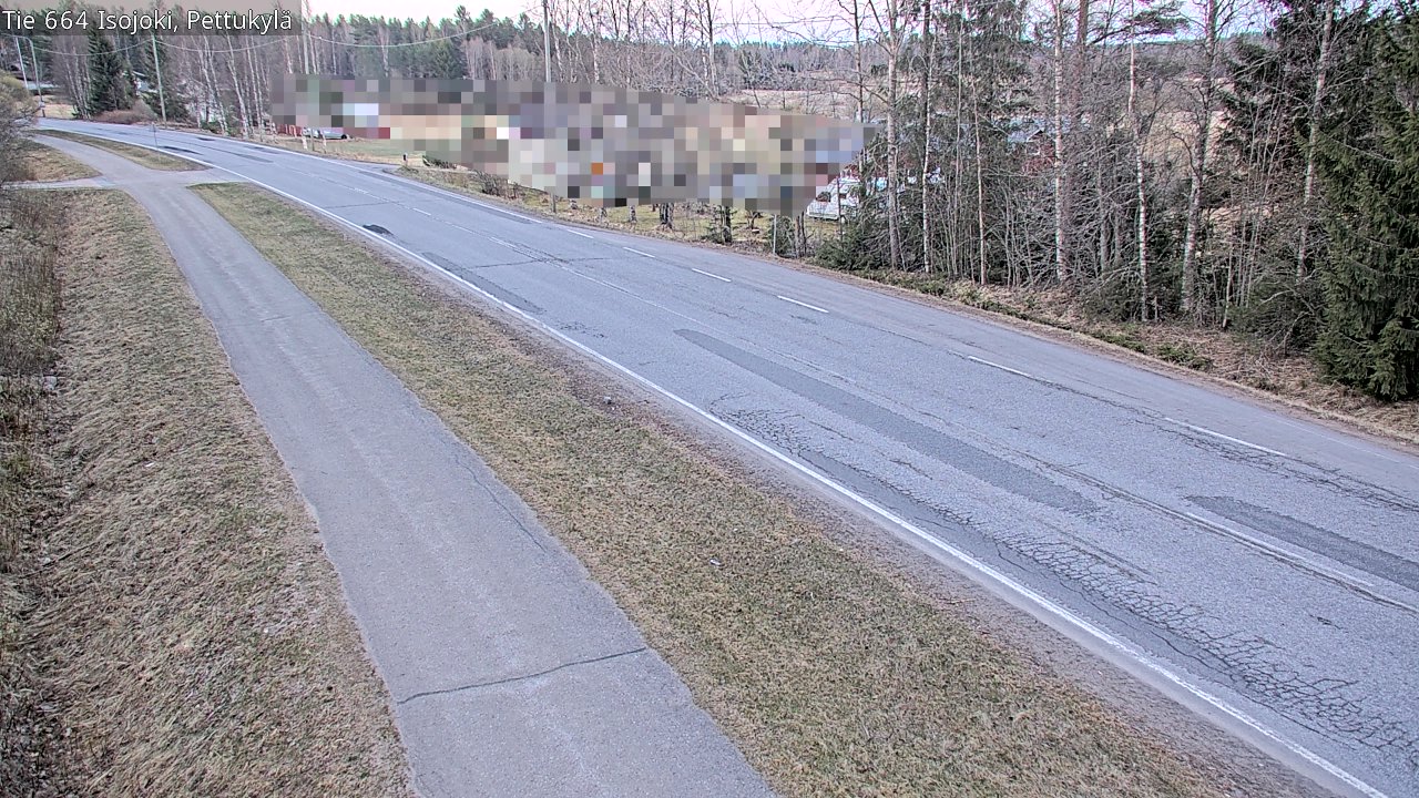 Weather Camera Image Road 664 Isojoki Pettukylä, Isojoki, Etelä-Pohjanmaa