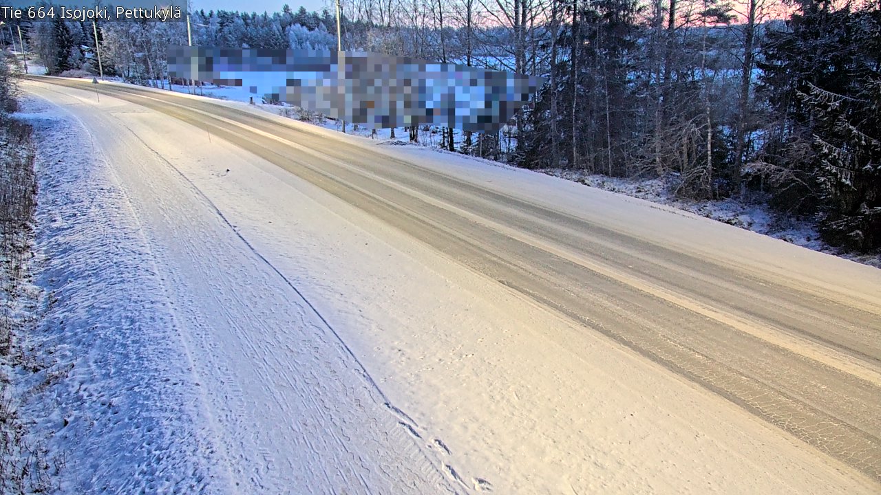 Weather Camera Image Road 664 Isojoki Pettukylä, Isojoki, Etelä-Pohjanmaa