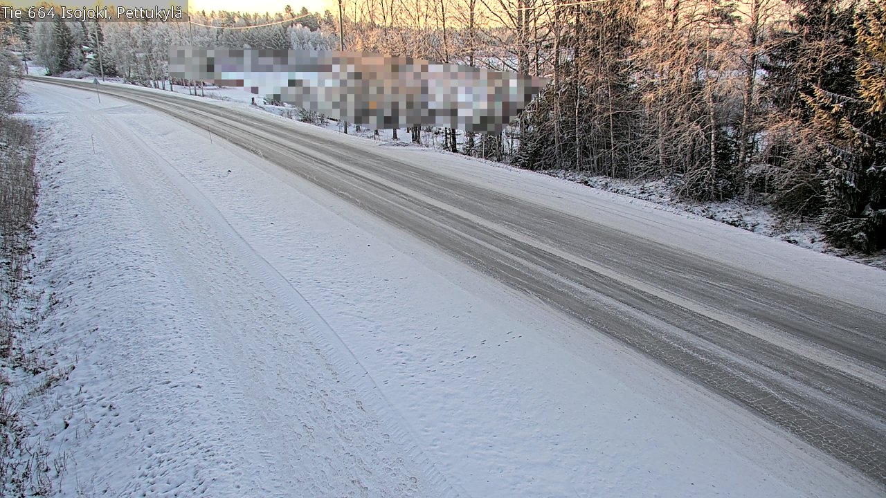 Weather Camera Image Road 664 Isojoki Pettukylä, Isojoki, Etelä-Pohjanmaa