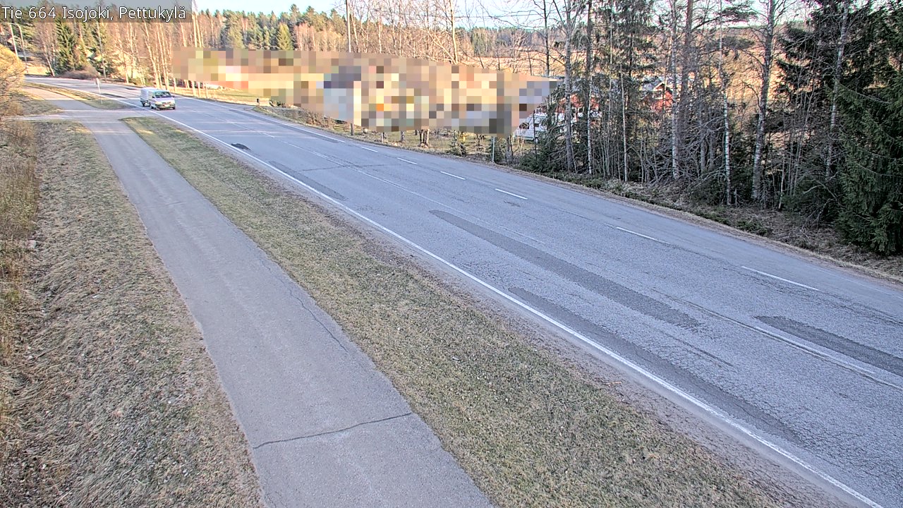 Weather Camera Image Väg 664 Storå Pettukylä, Isojoki, Etelä-Pohjanmaa
