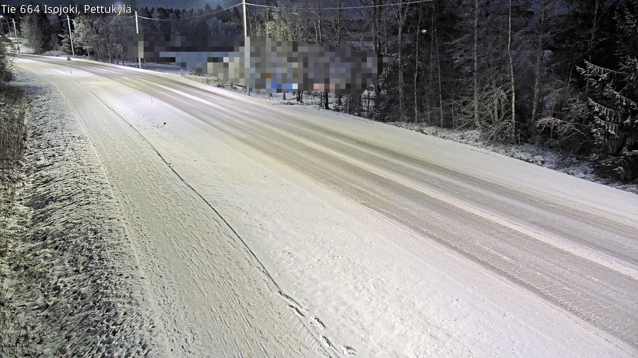 Weather Camera Image Road 664 Isojoki Pettukylä, Isojoki, Etelä-Pohjanmaa
