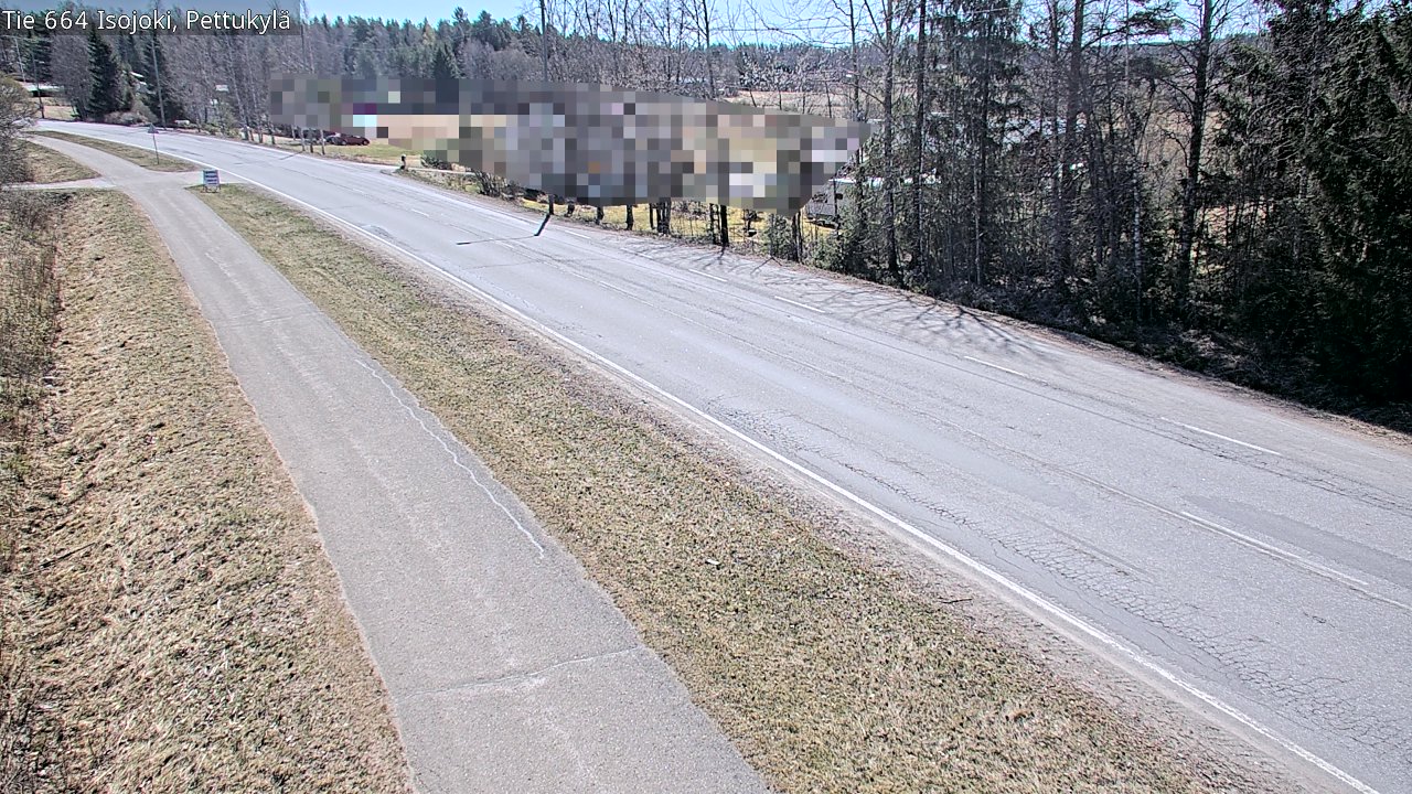 Weather Camera Image Väg 664 Storå Pettukylä, Isojoki, Etelä-Pohjanmaa