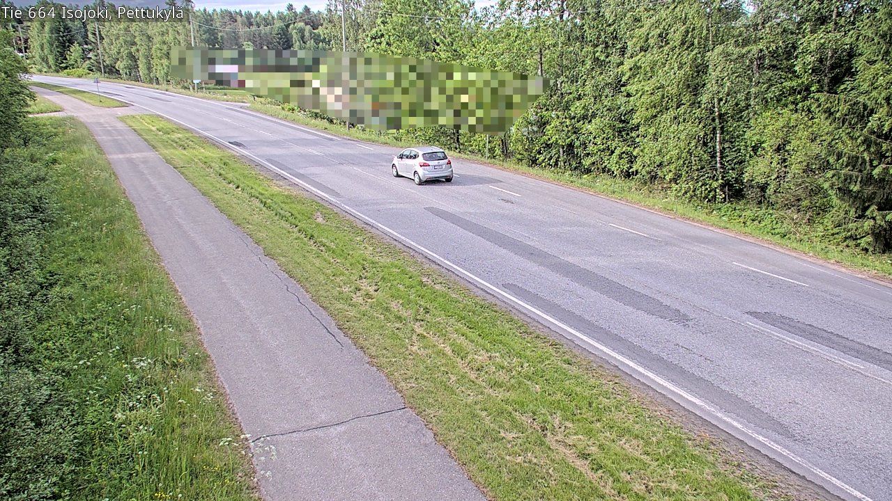 Weather Camera Image Road 664 Isojoki Pettukylä, Isojoki, Etelä-Pohjanmaa