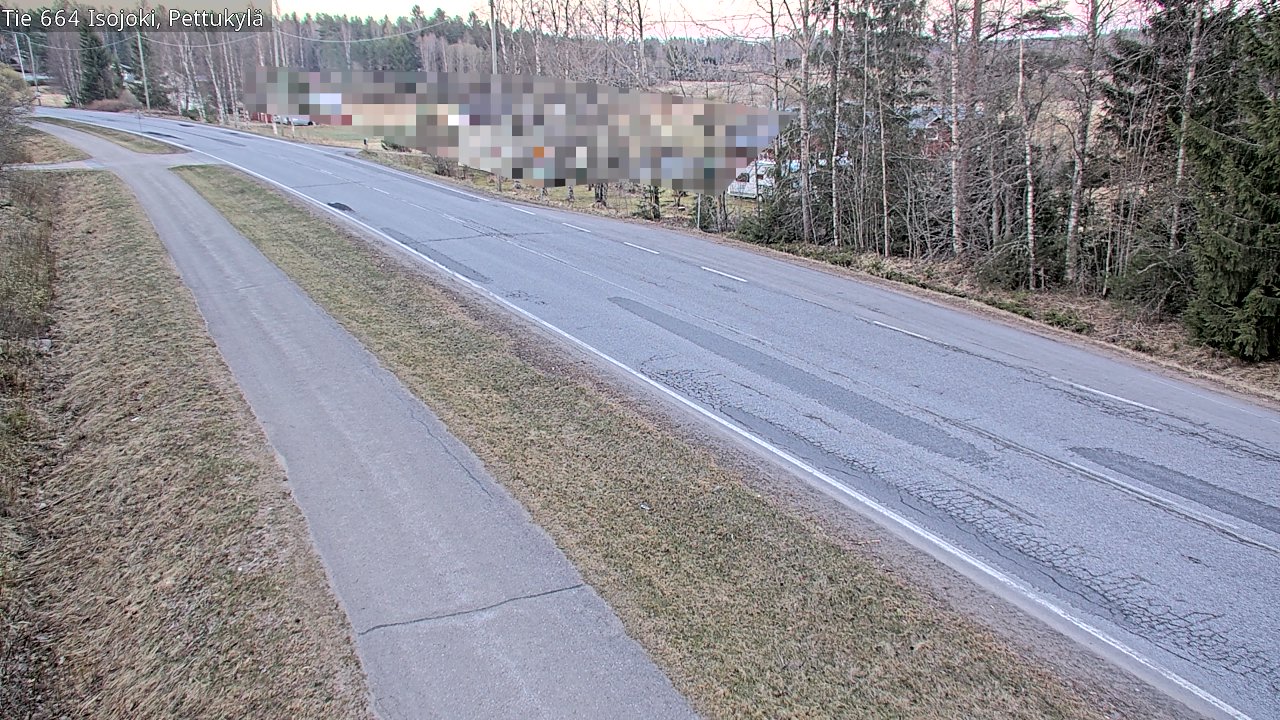 Weather Camera Image Road 664 Isojoki Pettukylä, Isojoki, Etelä-Pohjanmaa
