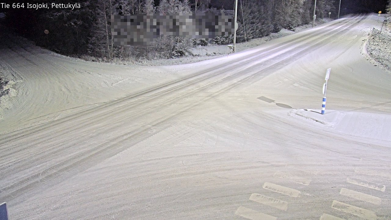 Weather Camera Image Road 664 Isojoki Pettukylä, Isojoki, Etelä-Pohjanmaa