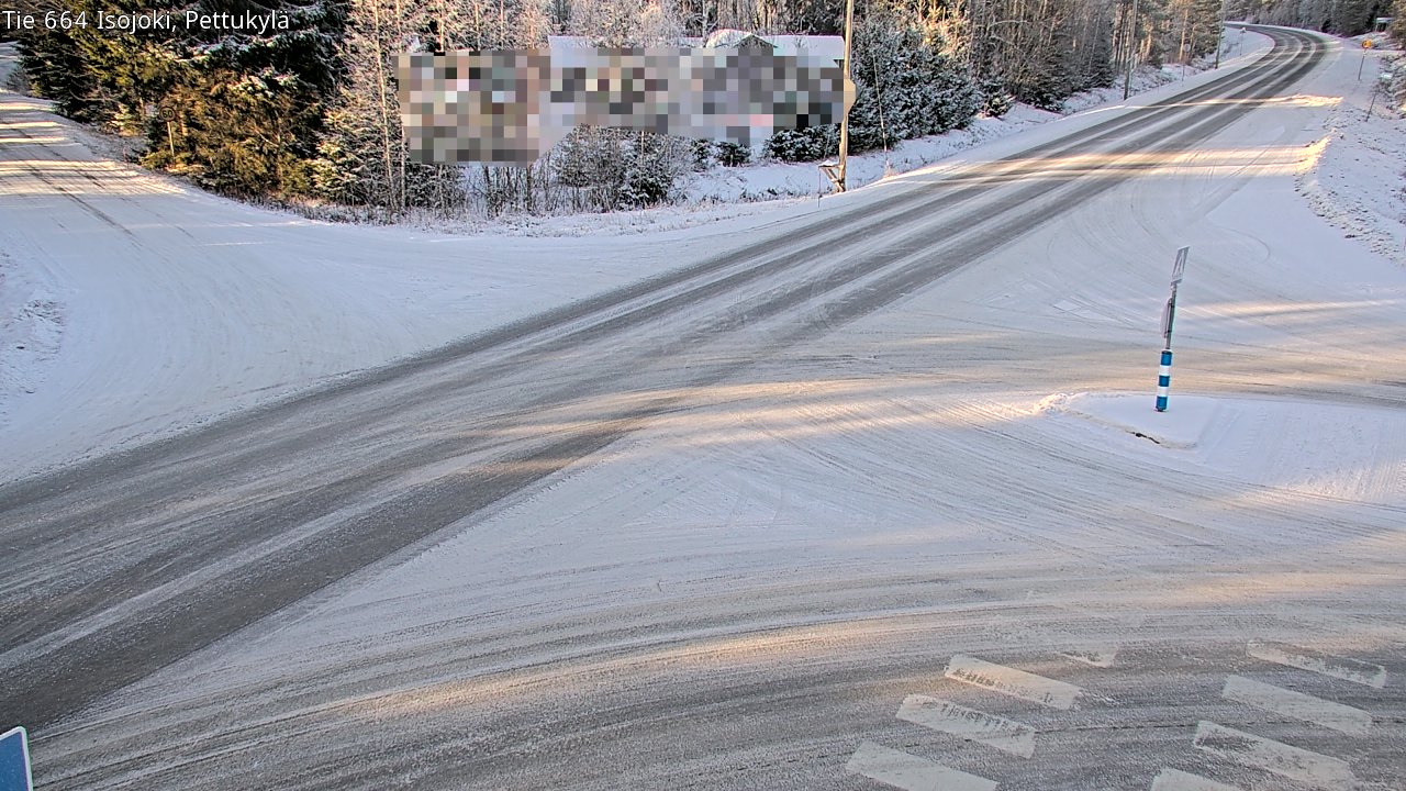 Weather Camera Image Road 664 Isojoki Pettukylä, Isojoki, Etelä-Pohjanmaa