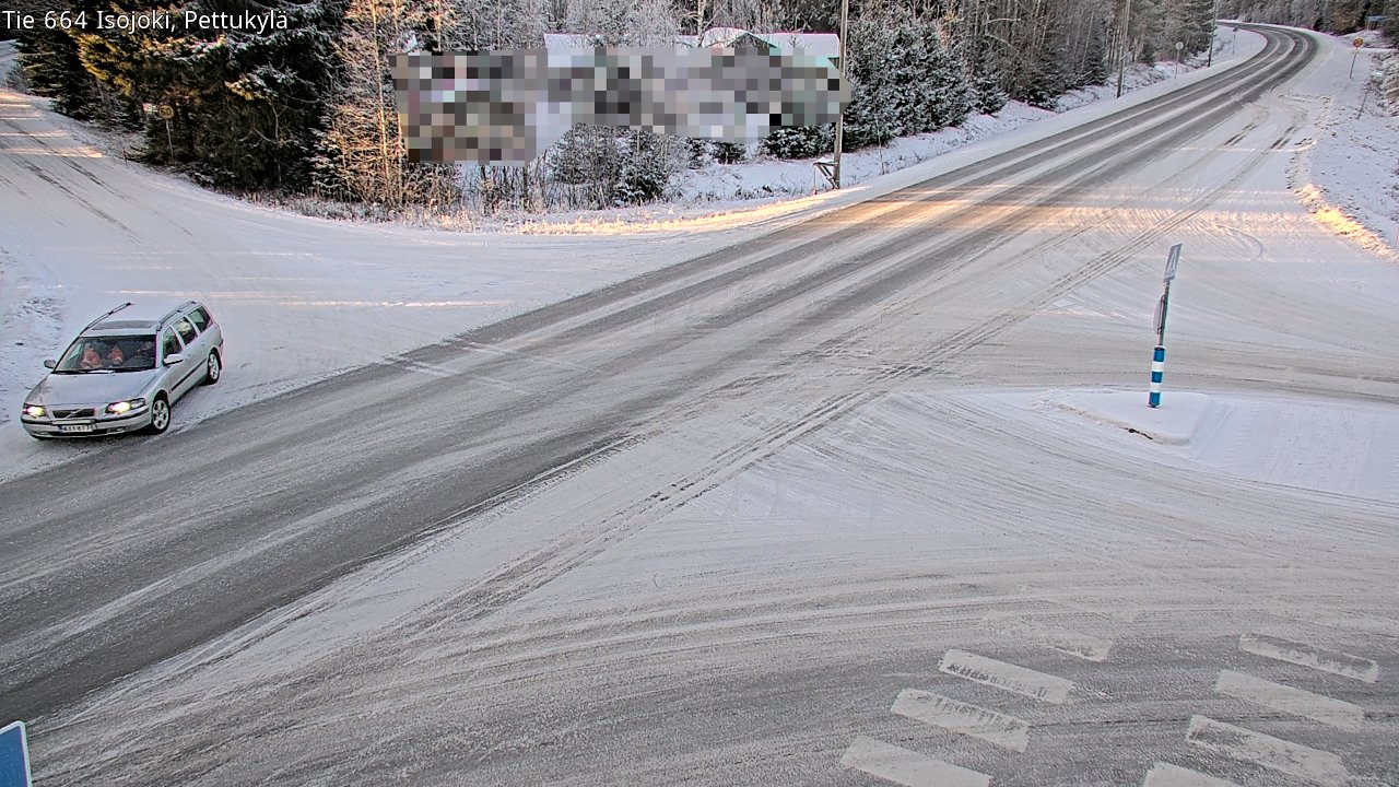 Weather Camera Image Road 664 Isojoki Pettukylä, Isojoki, Etelä-Pohjanmaa