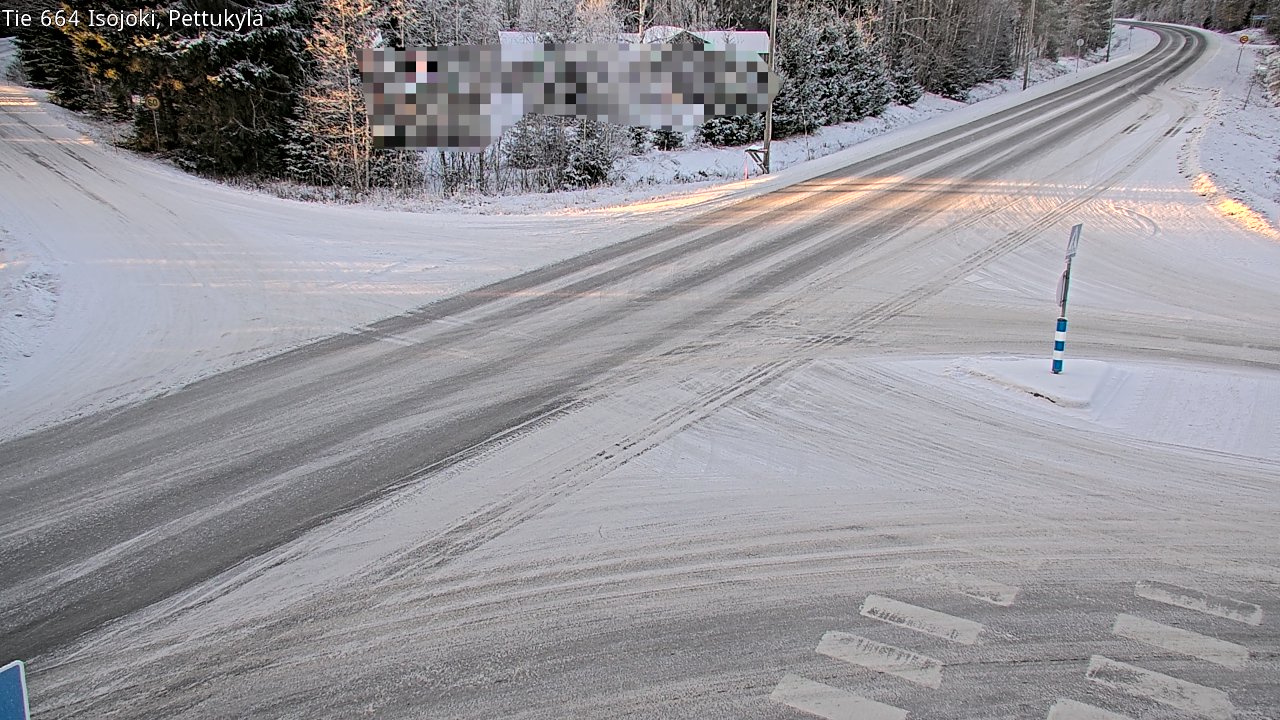 Weather Camera Image Road 664 Isojoki Pettukylä, Isojoki, Etelä-Pohjanmaa