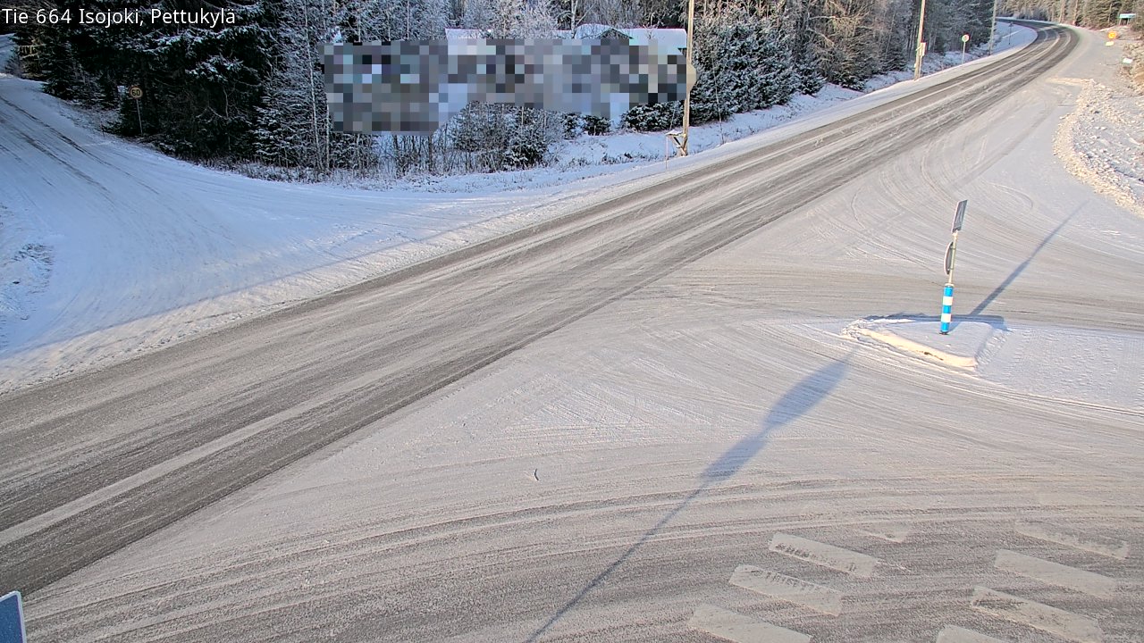 Weather Camera Image Road 664 Isojoki Pettukylä, Isojoki, Etelä-Pohjanmaa