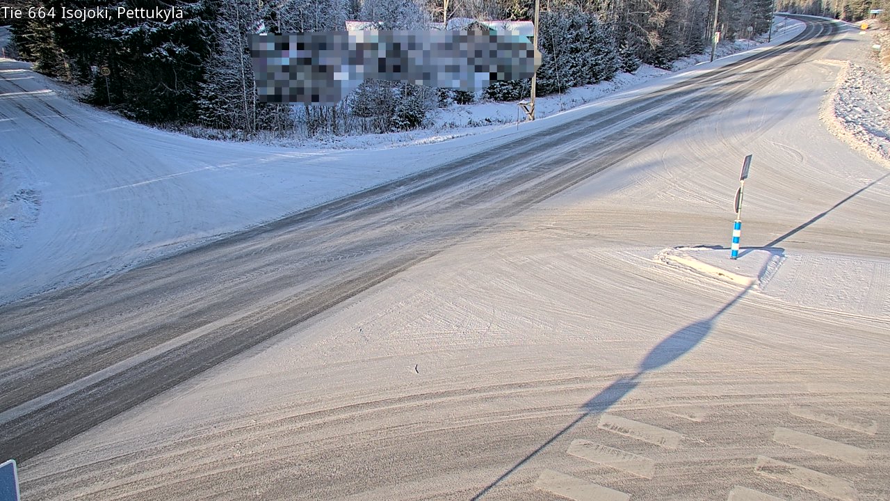 Weather Camera Image Road 664 Isojoki Pettukylä, Isojoki, Etelä-Pohjanmaa